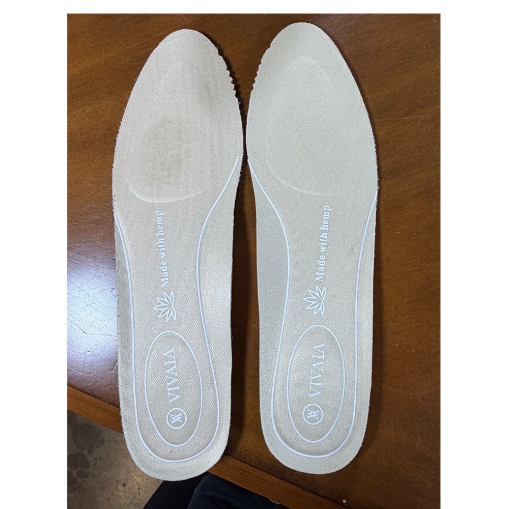 VIVAIA Aria 5° Pointed Toe Flats Women 40/9.5 Ballet Beige Knit Sustainable Hemp - Picture 8 of 9